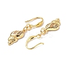 Colorful Cubic Zironia Conch Shape Dangle Earrings EJEW-B017-20G-3