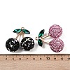 Alloy Clay Rhinestone Pendants RB-P038-01G-3