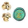 Wax Seal Brass Stamp Head AJEW-WH0209-649-1