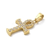 Ion Plating(IP) 304 Stainless Steel Micro Pave Cubic Zirconia Pendants STAS-Z107-08G-03-2