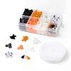 3 Colors 1155Pcs DIY Halloween Theme Stretch Bracelets Making Kits DIY-LS0001-22A-2