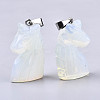 Carved Opalite Pendants G-N0327-002N-3