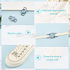 Alloy & Resin Shoelace Charms FIND-CP0002-94B-5