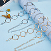 2Pcs 2 Colors Alloy Ring Link Chain Waist Belts FIND-FH0008-49-5