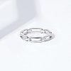 Simple Style 925 Sterling Silver Finger Rings FS-WG80334-02-3