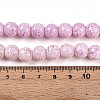 Transparent Baking Paint Glass Beads Strands DGLA-N009-10mm-02-5