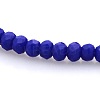 Imitation Jade Glass Faceted Rondelle Beads Strands GLAA-A024A-04-1