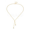 2MM Brass Textured Ball Chain Necklace Making KK-N258-21G-2