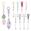 8Pcs 8 Colors Acrylic Straw Pendant Beadable Bar HJEW-TA0001-48-2