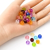 Transparent Acrylic European Beads MACR-YW0002-17-3