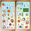 8 Sheets 8 Styles PVC Waterproof Wall Stickers DIY-WH0345-146-1