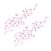 Polyester Flower Embroider Thread Iron on/Sew On Patches PATC-WH20017-19J-6