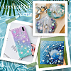 360Pcs 6 Colors  Rainbow Iridescent Plating Transparent Resin Decoden Cabochons RESI-SC0005-64-5