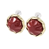 Valentine's Day Alloy & Resin Stud Earrings EJEW-T055-02A-2