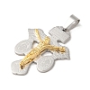 Ion Plating(IP) 304 Stainless Steel Pendants STAS-C103-02GP-2