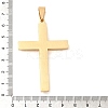 Ion Plating(IP) 304 Stainless Steel Cross Big Pendants STAS-I043-04G-3