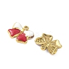 304 Stainless Steel Enamel Pendants STAS-I346-44G-02-2