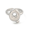 Brass Letter Open Cuff Rings for Women RJEW-G313-01Q-P-2