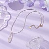 Shell Pearl Beaded Necklaces for Women NJEW-JN04980-2