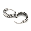316 Surgical Stainless Steel Hoop Earrings EJEW-D096-09A-AS-2