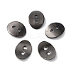 Brass Button Clasps KK-G080-B-1