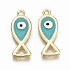 Alloy Enamel Pendants PALLOY-T075-33-NR-2