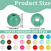 1560Pcs 24 Colors Opaque Acrylic Beads MACR-PA0001-62B-2