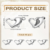 4Pcs 304 Stainless Steel Lobster Claw Clasps STAS-LP0005-12-2