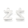 Non-Tarnish 201 Stainless Steel Charms STAS-C021-06P-Z-2