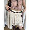 Bohemian Style Wood & Resin & Coconut & Imitation Leather Cord Knot Chain Belts FS-WG6C080-03-1