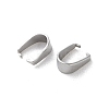 304 Stainless Steel Snap on Bails STAS-V007-02B-P-2