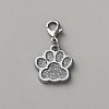 Zinc Alloy Enamel Glitter Powder Pendant Decoration HJEW-WH0001-14P-02-1