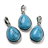 Natural & Synthetic Mixed Gemstone Pendants G-I358-B-2