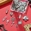 40Pcs 10 Styles Tibetan Style Alloy Pendants FIND-FP0001-23-1