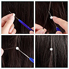 10Pcs 10 Style Plastic Crochet Hooks & Stainless Steel Hair Extension Loop Needle Threader TOOL-UN0001-31-4