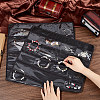 Rectangle Non-woven Fabric Hanging Jewelry Rolls AJEW-WH0009-57-3
