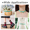 6M Polyester Flower Embroidery Lace Ribbon OCOR-TAC0015-14-8