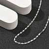 Brass Oval Link Chain Necklaces for Women NJEW-D302-26P-2