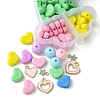 DIY Round & Heart Acrylic Beads Bracelets Jewelry Kits DIY-FS0006-28-4