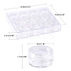 Plastic Bead Storage Containers LS-C089Y-2