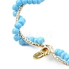 Glass Seed Beaded Heart Pendants PALLOY-MZ00463-01-4
