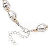Oval CCB Plastic Beads Necklace & Bracelets Sets SJEW-JS01375-5