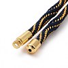Nylon Cord Silder Bracelets MAK-C003-03G-25-3