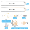 DIY Blank Dome Brass & Iron Earring & Necklace Making Kits DIY-HS0001-05B-2