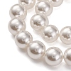 Baking Paint Pearlized Glass Pearl Round Bead Strands PEAR-H019-02E-04-4