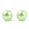 Spray Painted ABS Plastic Imitation Pearl Beads OACR-T015-05A-10-2