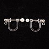 304 Stainless Steel Clip-on Earring Findings STAS-G247-04P-2