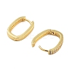 Rack Plating Oval Brass Hoop Earrings EJEW-N055-26G-RS-2