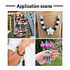 100Pcs 10 Colors Food Grade Eco-Friendly Silicone Focal Beads SIL-TA0001-27-8