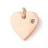 316 Surgical Stainless Steel Pendants STAS-K178-05RG-1